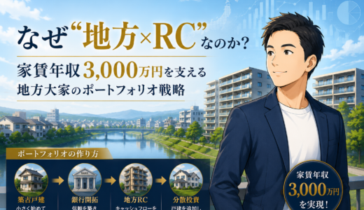 なぜ「地方×RCマンション」なのか？家賃年収3,000万円を支えるポートフォリオの作り方