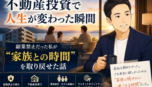 不動産投資で人生が変わった瞬間｜副業禁止だった私が「家族との時間」を取り戻せた話