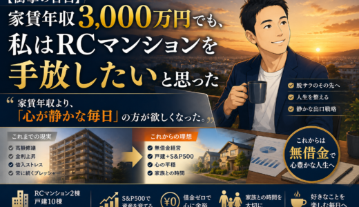 【衝撃の告白】家賃年収3,000万円でも、私は「RCマンションを手放したい」と思った