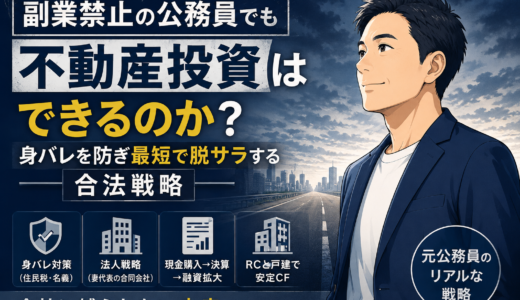 副業禁止の公務員でも不動産投資はできるのか？身バレを防ぎ最短で脱サラする「合法」戦略
